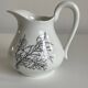 “Black Coral” milk jug – A. Giraud & Brousseau, Limoges – signed Fra