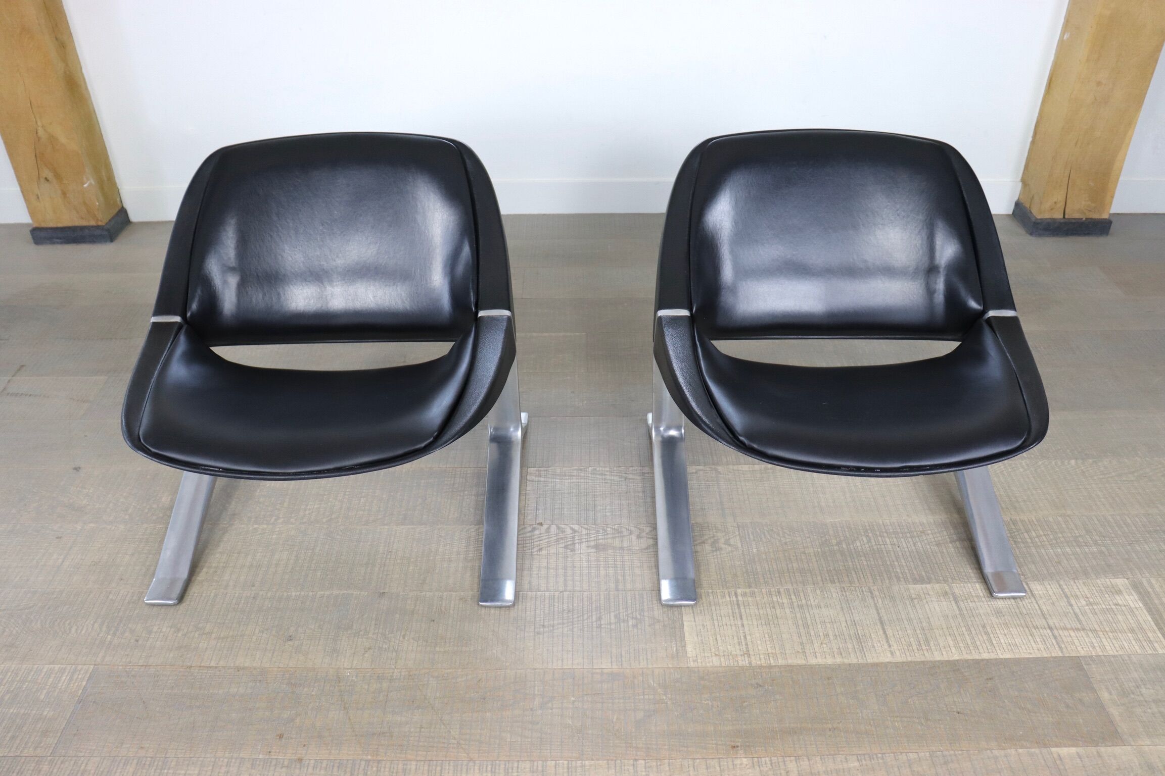Pair of Knut Hesterberg lounge chairs, Germany 1971