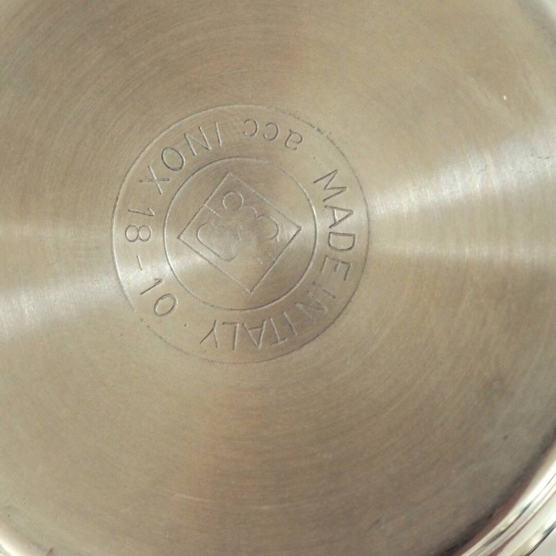 1980S Kitty Oro Guido Bergna Gilded Stainless Steel Creamer