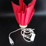 Lampe style Georgia Jacob  veilleuse drappée Design ROUGE