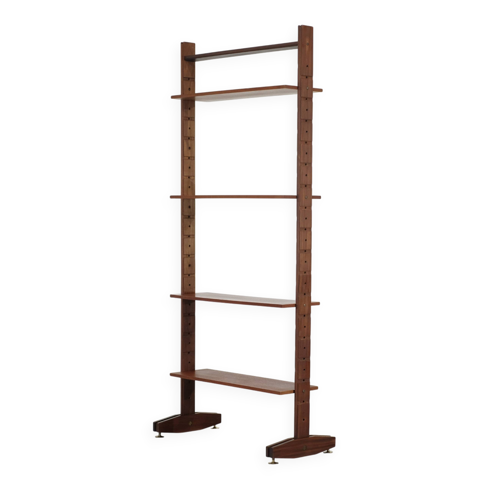 Modular teak bookcase, Italy - 1960s