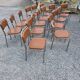 17 chrome metal bistro chairs from the 70s
