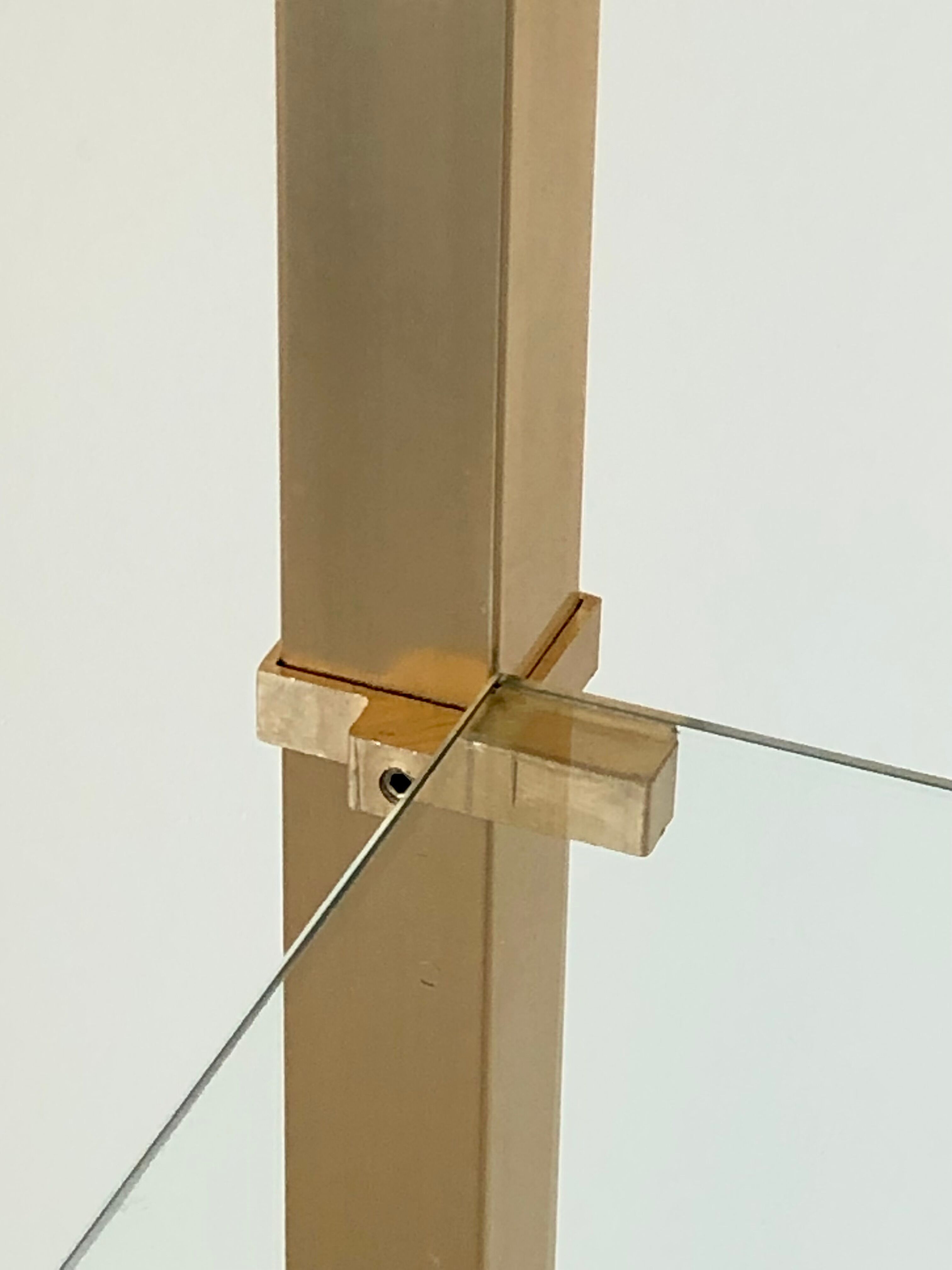 Golden shelf by Pierre Vandel, France 1970s