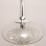 Vintage glass hanging lamp by Peill & Putzler, 1960