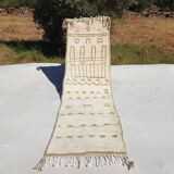 Handmade pure wool rug, size 75 x 300 cm