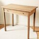 Table bureau console chêne massif 