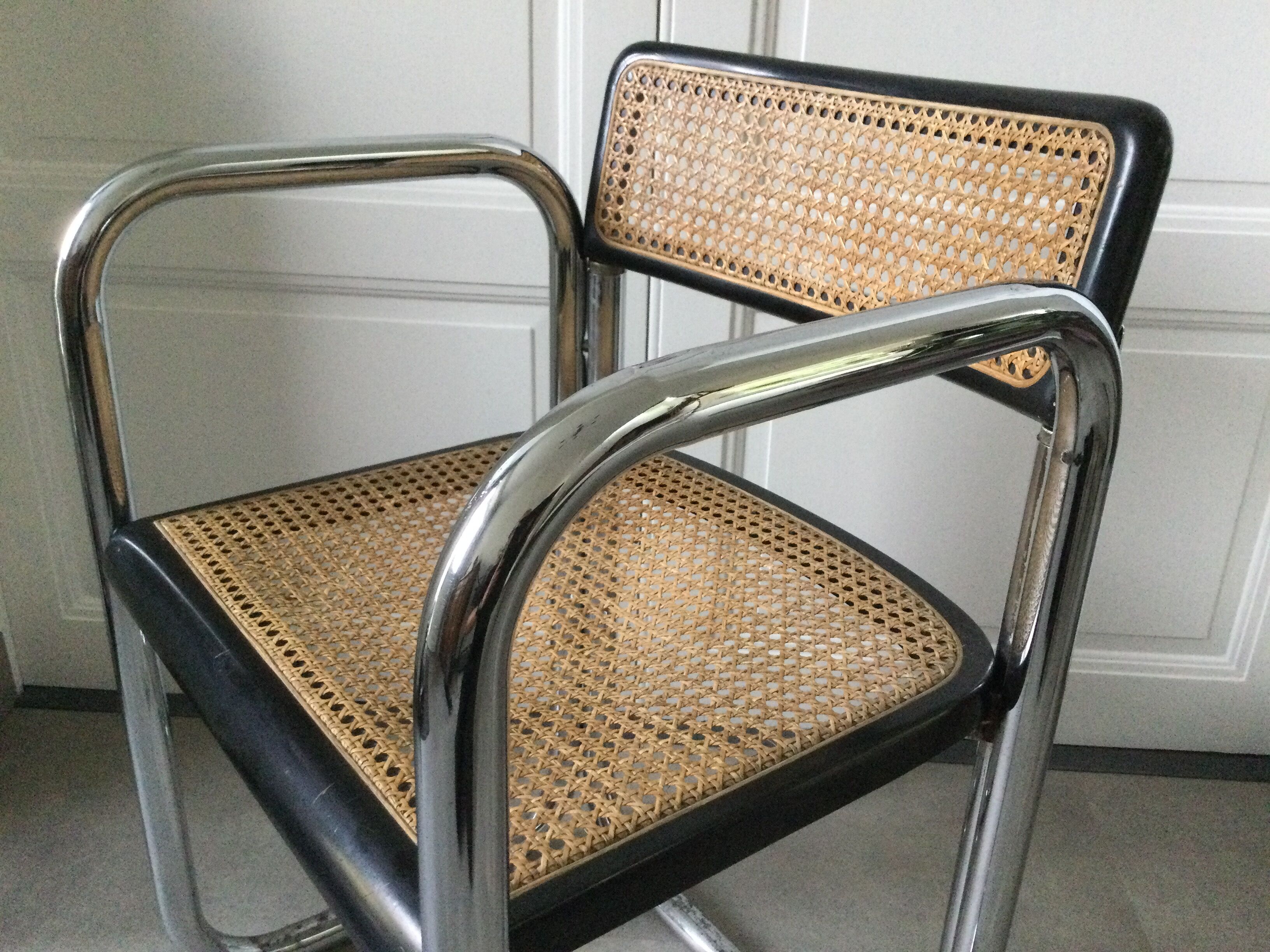 Caned armchair Italy circa 1960