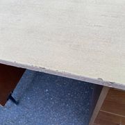 Vintage Scandinavian wooden desk from the 1970s.