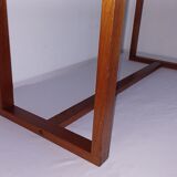 Banc à lattes scandinaves, teck 1970
