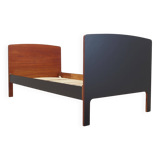 Lit en teck, design danois, années 1970, production : Danemark