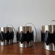 3 suspensions dans le style de Jo Hammerborg, Danemark années 1970