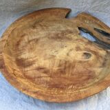 Round teak dish