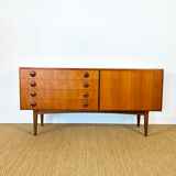 1960s minimalist Scandinavian teak sideboard