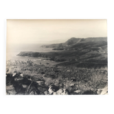 Tirage argentique N&B - Paysage de littoral en fin d'été, années 60-70