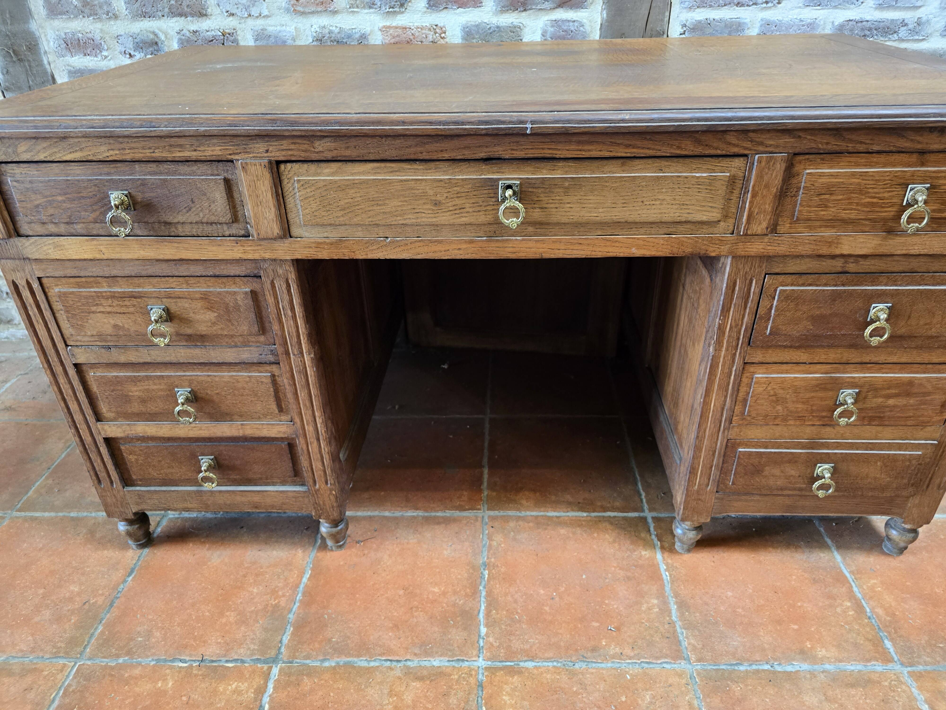 Oak minister's desk