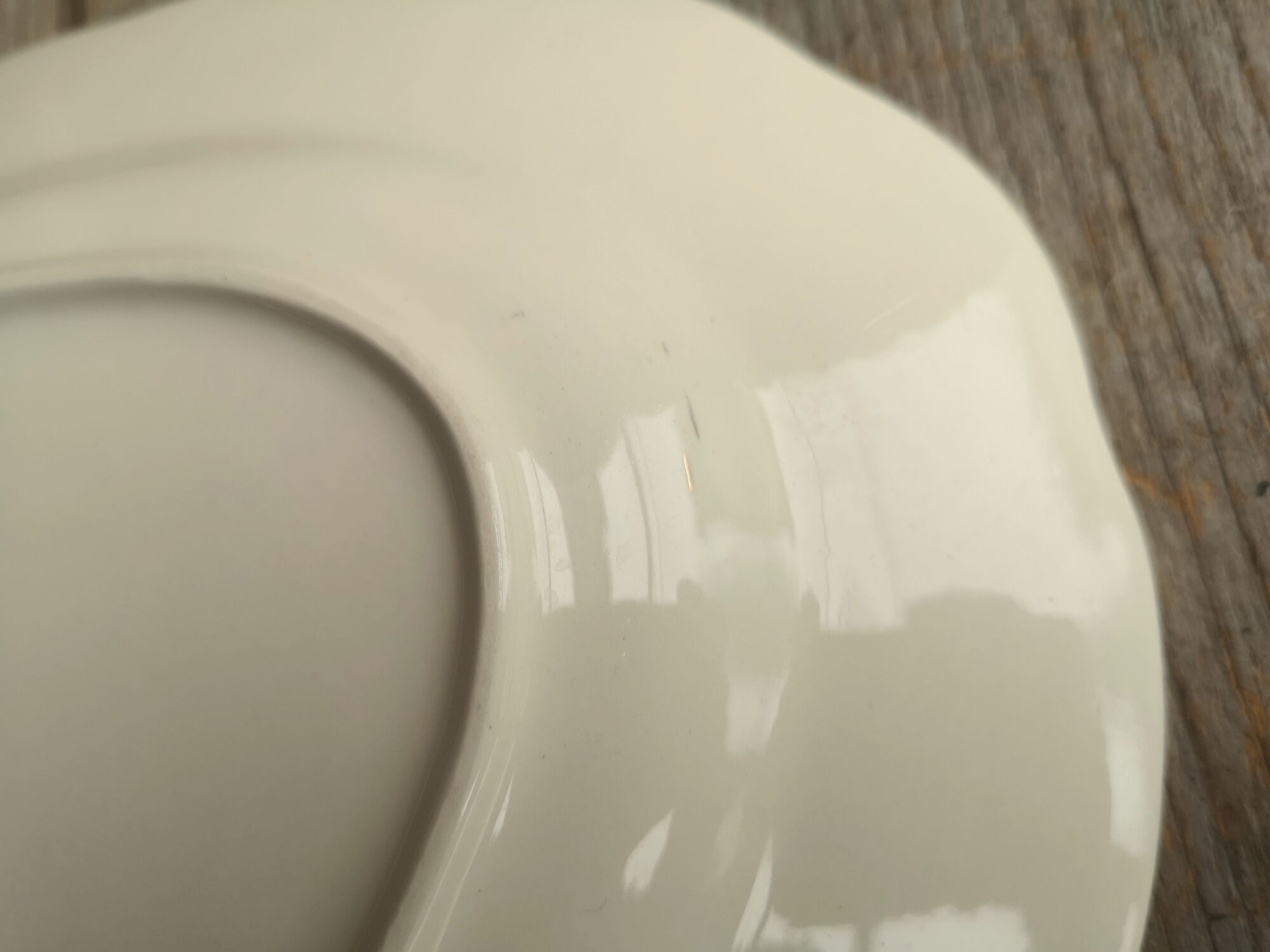 Oval Ceramics Plate Villeroy Boch Green Edge Mint and Gold