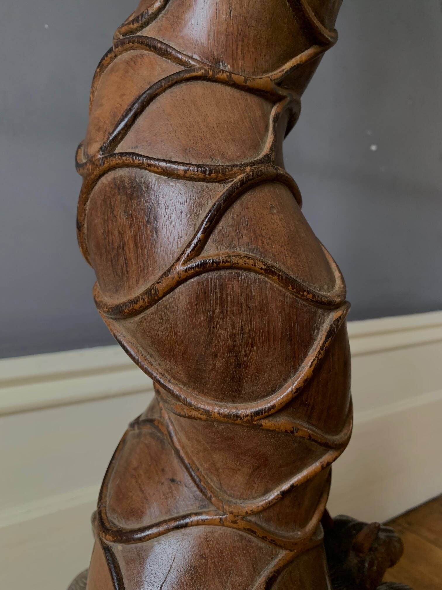 A Remarkable 19th Century Sculptured Rosewood & Buckhorn Hatstand