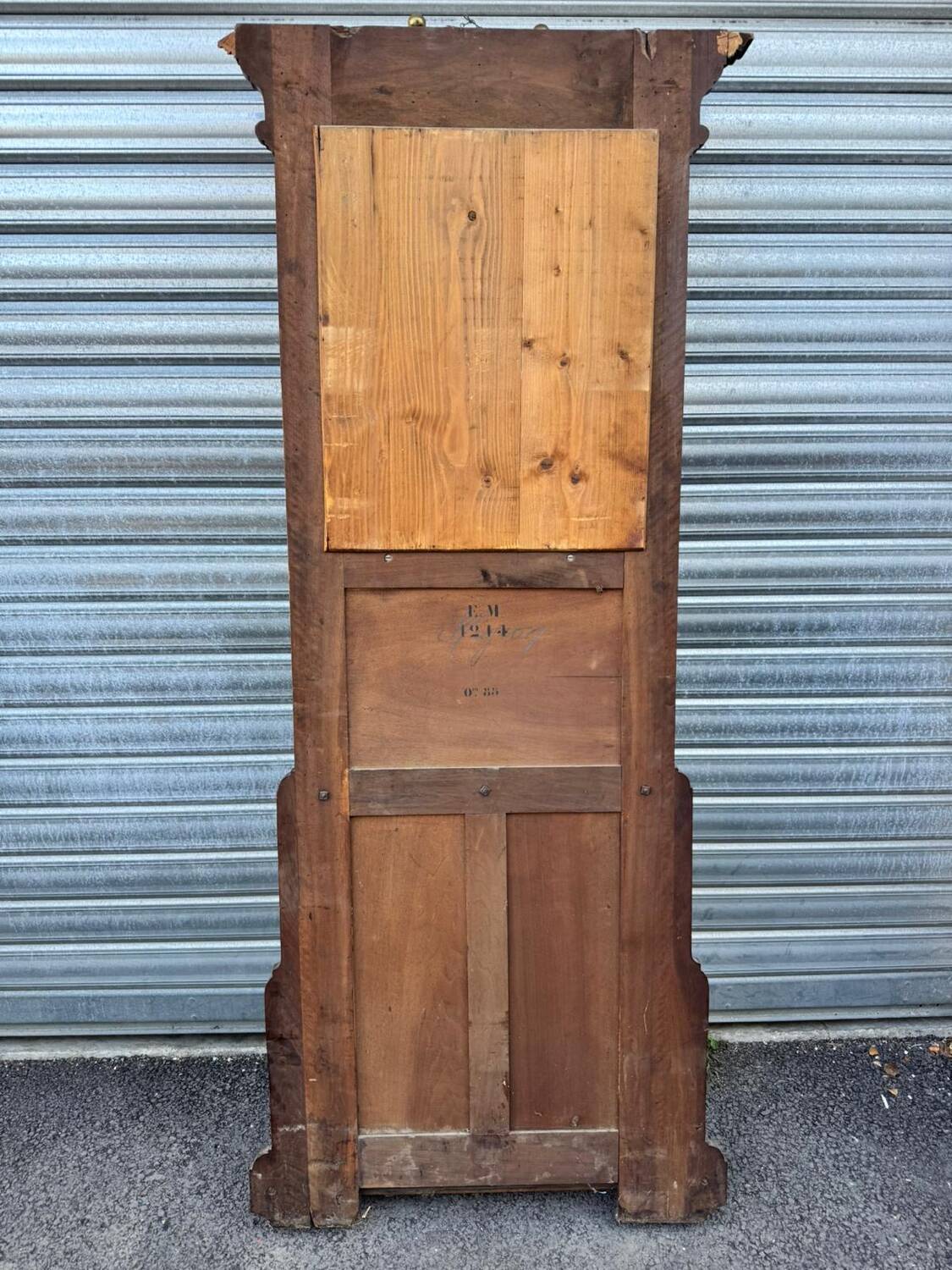 Antique hall coat rack – mirror, hooks & umbrella stand