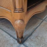 Argentier vitrine ancien en bois massif
