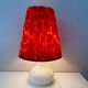 Vintage table lamp with pleated lampshade, mid century interior