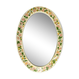 Flower oval mirror, Japan
