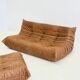 Ligne Roset Togo 3-seater in cognac leather