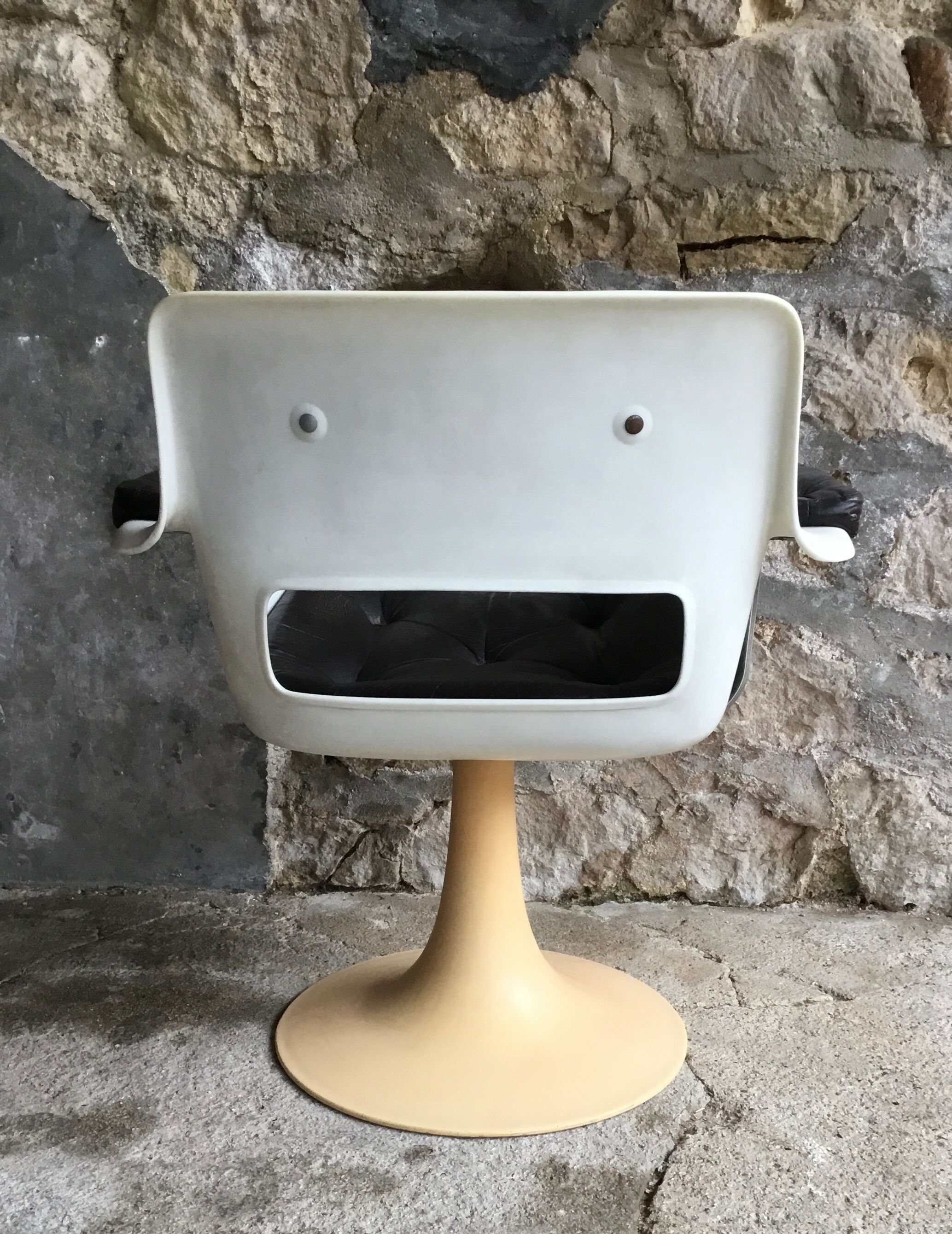 Fauteuil Albert Jacob pieds tulipe pour Grosfillex, 1970