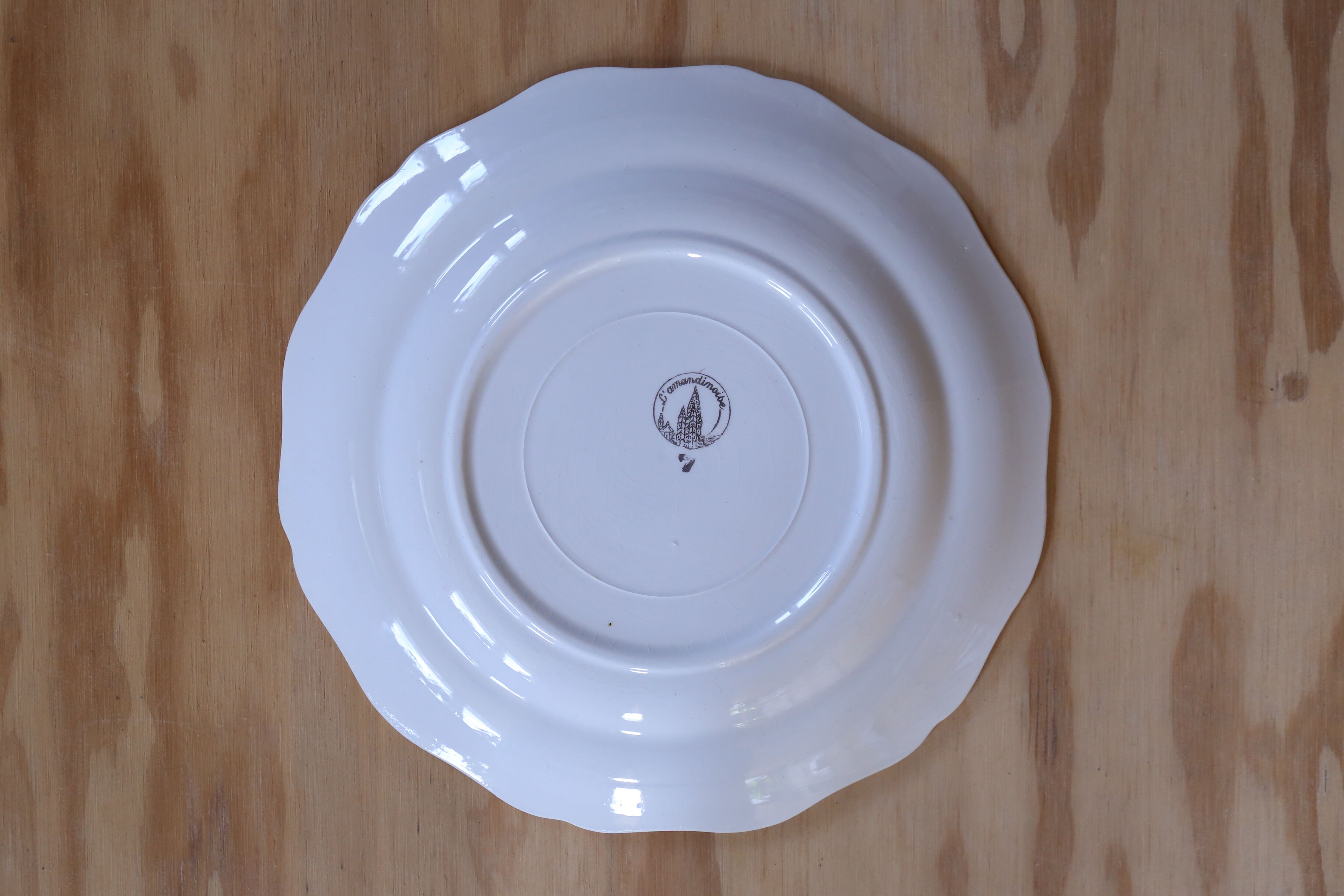Old plate St Amand the Amandinoise edge mint