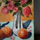 "Vase and Flowers" oil on canvas signed William Joël 1982