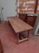 Raw solid oak farmhouse table