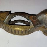 45 Triangular fixing tips for stair mat bar. Bronze, 19th