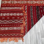 Old Zemmouri Kilim, Faltwoven Berber Rug, Handmade Moroccan Carper, Home Decor