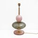 Pair of Geometric Murano Glass Table Lamps in Pink and Green,Sottsass Style