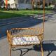 Cradle cot rattan bamboo vintage