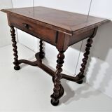 Marked writing table with 1 drawer