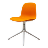 Normann form swivel chair orange