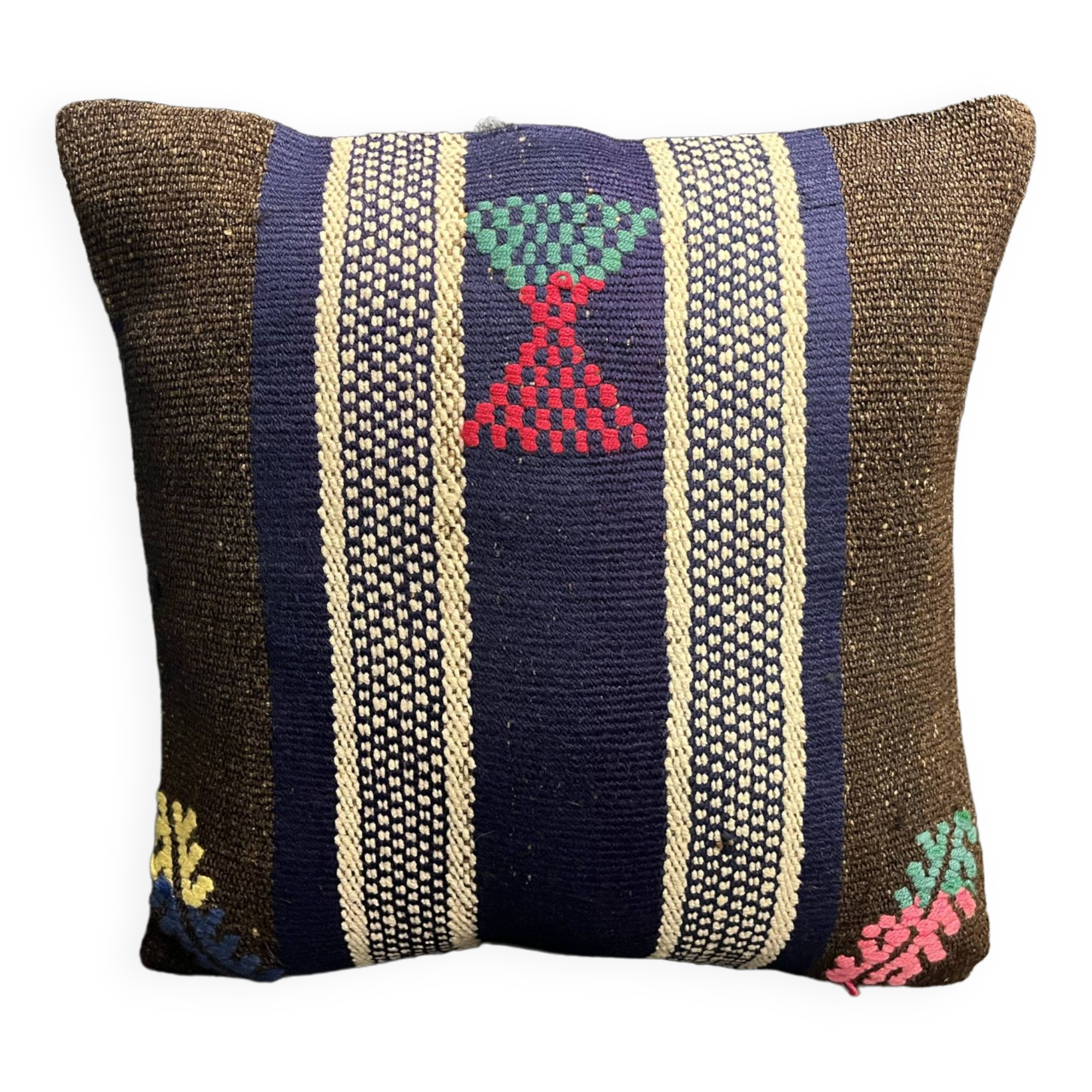 Housse de coussin vintage foncé