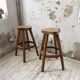 Pair of Henri Bataille stools in oak