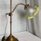 Adjustable desk lamp 1900 jeweller's lamp brass