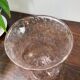 Biot bubbled glass candle holder