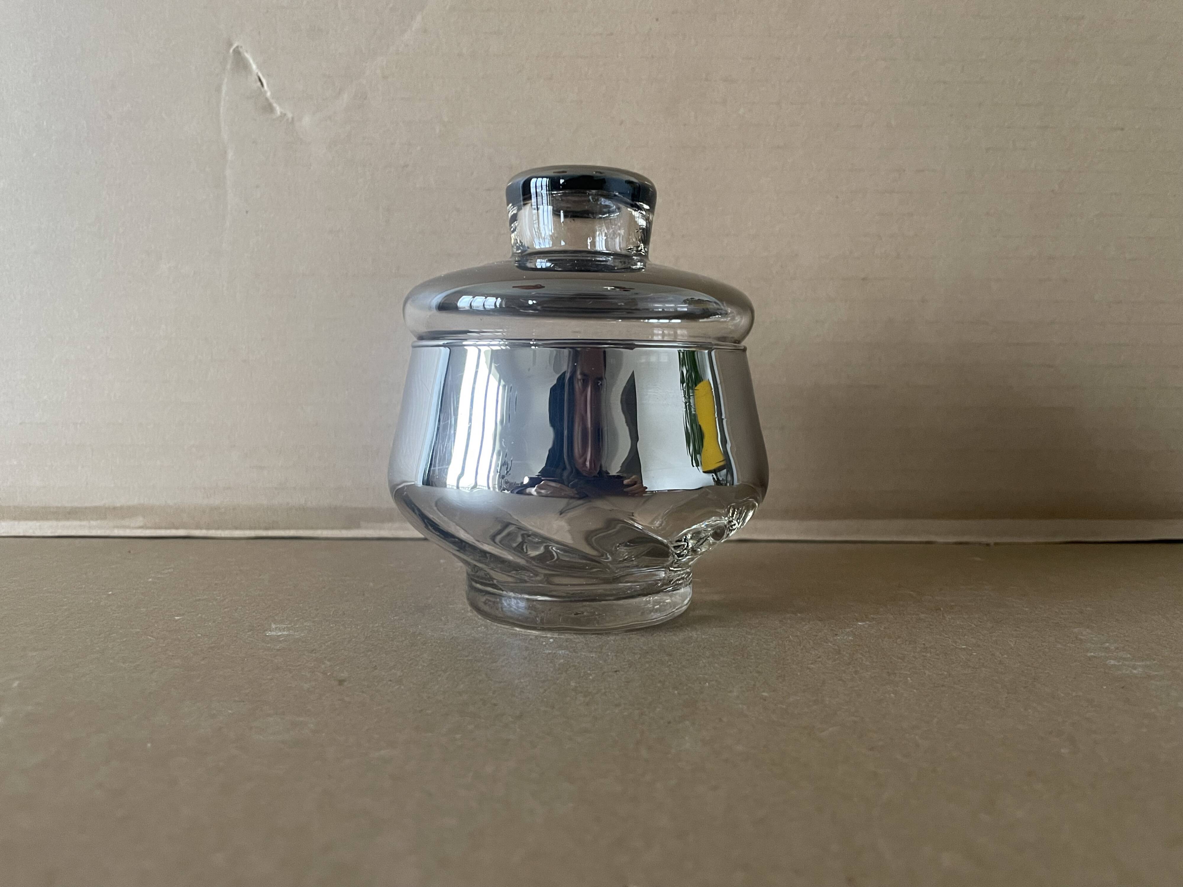 Bonbonnière en verre mercurisé