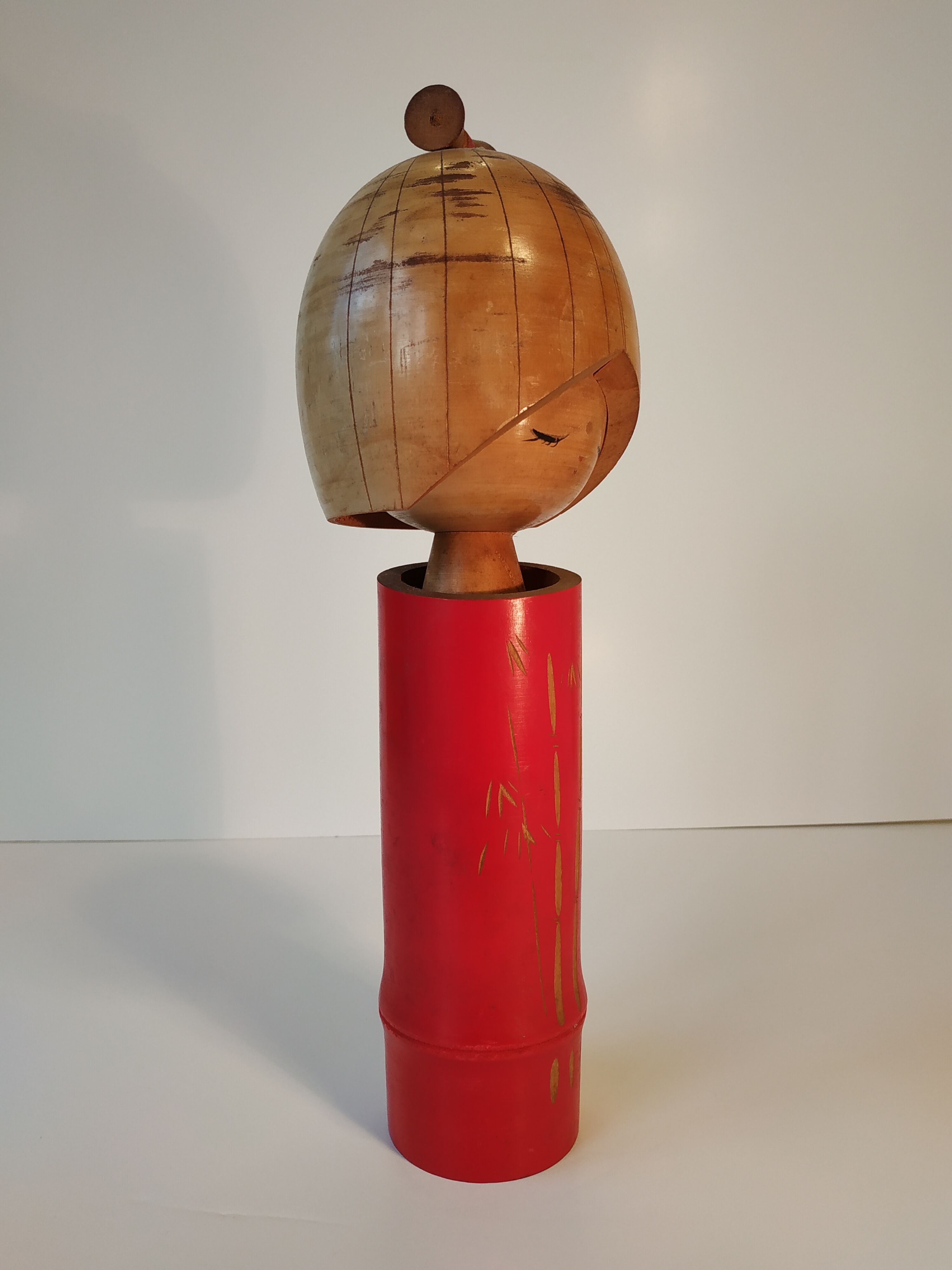 Doll Kokeshi Bamboo Princess by Masayuki Kaganuma - circa 1960 - Japan