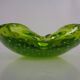 Green Sommerso Murano Glass Ashtray, Italy, 1960s