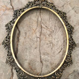 Old baroque metal frame