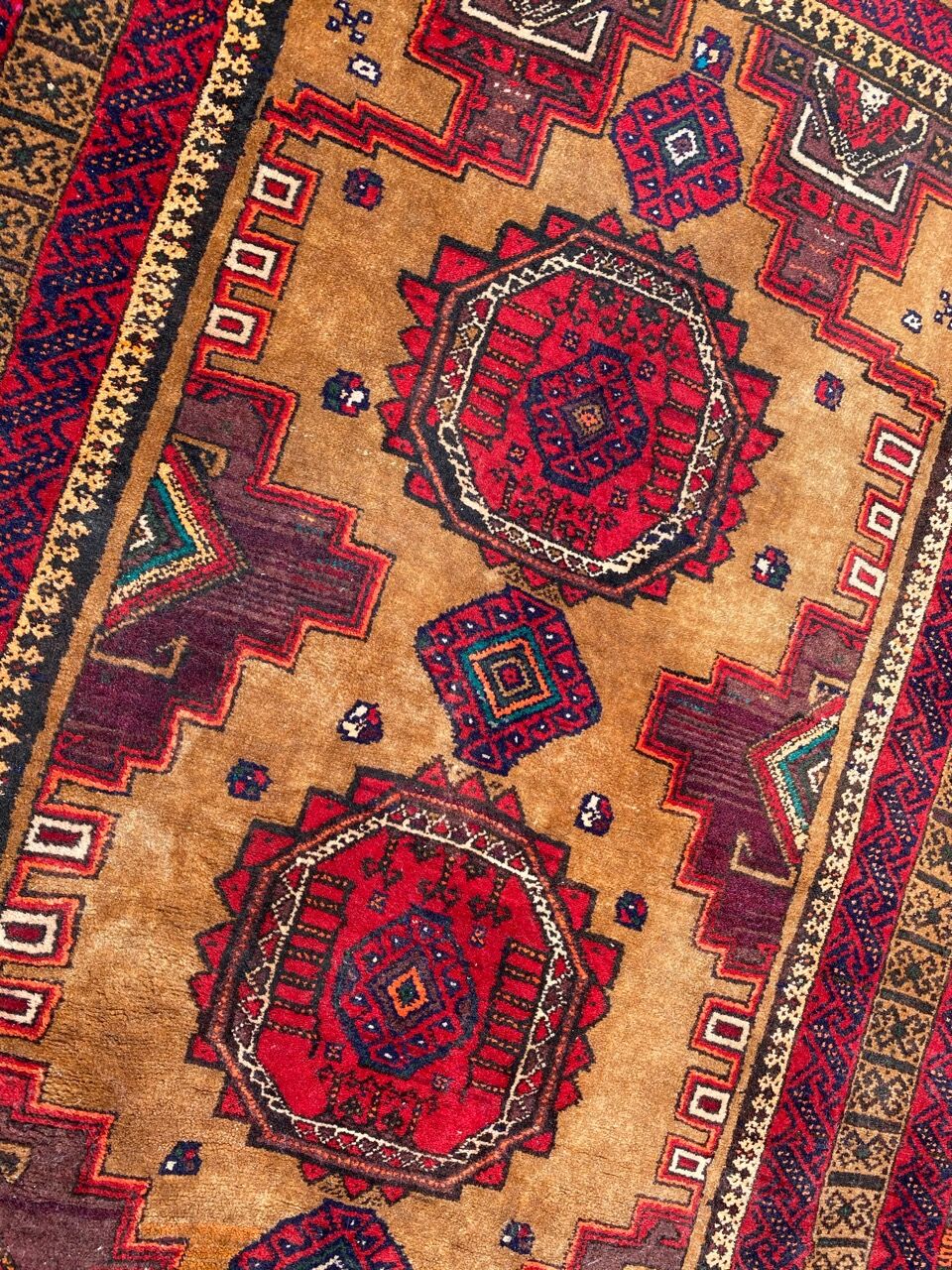 Old carpet turkmen belutch 100x186 cm