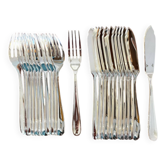 Christofle Dax model, fish cutlery