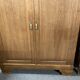 Art Deco wardrobe in solid oak