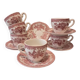 Coffee service "Asiatic Pheasants" 6 cups and saucers