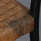 Suite 4 chaises vintage en bois, fabrication tchèque, 1950