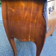 Vintage Louis XV commode in light solid wood, France 1920.